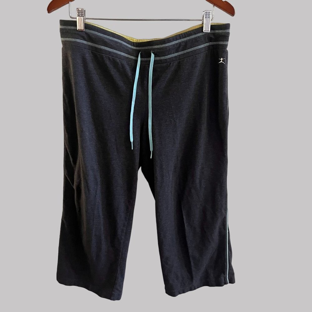 Danskin Womens 12-14‎ Large Gray Athletic Pullon Drawstring Pants